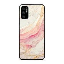 obrázek produktu Prémiový lesklý kryt Glossy na mobil Xiaomi Redmi Note 10 5G - G027G - Růžový a zlatavý mramor