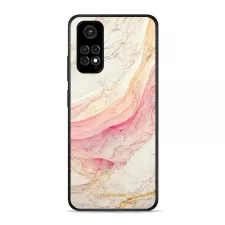 obrázek produktu Prémiový lesklý kryt Glossy na mobil Xiaomi Redmi Note 11 - G027G - Růžový a zlatavý mramor