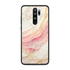 obrázek produktu Prémiový lesklý kryt Glossy na mobil Xiaomi Redmi Note 8 Pro - G027G - Růžový a zlatavý mramor