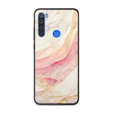 obrázek produktu Prémiový lesklý kryt Glossy na mobil Xiaomi Redmi Note 8T - G027G - Růžový a zlatavý mramor