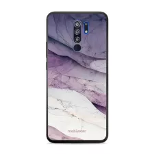 obrázek produktu Prémiový lesklý kryt Glossy na mobil Xiaomi Redmi 9 - G028G - Bílý a fialový mramor