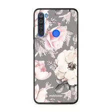 obrázek produktu Prémiový lesklý kryt Glossy na mobil Xiaomi Redmi Note 8T - G034G - Květy na šedém pozadí