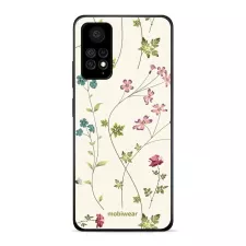 obrázek produktu Prémiový lesklý kryt Glossy na mobil Xiaomi Redmi Note 11 Pro 5G - G035G - Tenké rostlinky s květy