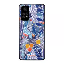 obrázek produktu Prémiový lesklý kryt Glossy na mobil Xiaomi Redmi Note 11 Pro 5G - G037G - Modrá květena