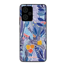 obrázek produktu Prémiový lesklý kryt Glossy na mobil Xiaomi Redmi Note 12 5G - G037G - Modrá květena