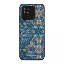 obrázek produktu Prémiový lesklý kryt Glossy na mobil Xiaomi Redmi 10C - G038G - Modré mandala květy