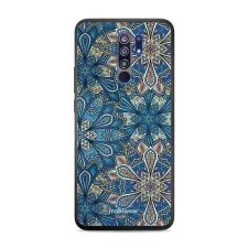 obrázek produktu Prémiový lesklý kryt Glossy na mobil Xiaomi Redmi 9 - G038G - Modré mandala květy