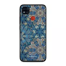 obrázek produktu Prémiový lesklý kryt Glossy na mobil Xiaomi Redmi 9C - G038G - Modré mandala květy