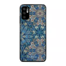 obrázek produktu Prémiový lesklý kryt Glossy na mobil Xiaomi Redmi Note 10 5G - G038G - Modré mandala květy