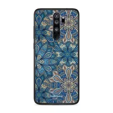 obrázek produktu Prémiový lesklý kryt Glossy na mobil Xiaomi Redmi Note 8 Pro - G038G - Modré mandala květy