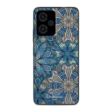 obrázek produktu Prémiový lesklý kryt Glossy na mobil Xiaomi Redmi Note 12 5G - G038G - Modré mandala květy