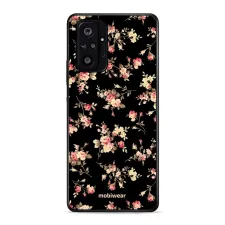 obrázek produktu Prémiový lesklý kryt Glossy na mobil Xiaomi Redmi Note 10 pro - G039G - Květy na černé