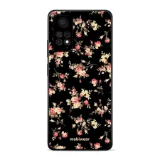 obrázek produktu Prémiový lesklý kryt Glossy na mobil Xiaomi Redmi Note 11 Pro 5G - G039G - Květy na černé