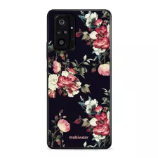 obrázek produktu Prémiový lesklý kryt Glossy na mobil Xiaomi Redmi Note 10 pro - G040G - Růže na černé