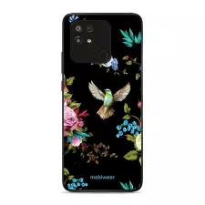 obrázek produktu Prémiový lesklý kryt Glossy na mobil Xiaomi Redmi 10C - G041G - Ptáček a květy