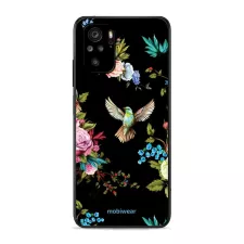 obrázek produktu Prémiový lesklý kryt Glossy na mobil Xiaomi Redmi Note 10 - G041G - Ptáček a květy