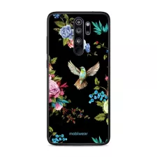 obrázek produktu Prémiový lesklý kryt Glossy na mobil Xiaomi Redmi Note 8 Pro - G041G - Ptáček a květy