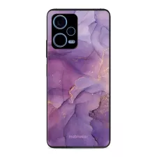 obrázek produktu Prémiový lesklý kryt Glossy na mobil Xiaomi Redmi Note 12 Pro+ 5G - G050G - Fialový mramor