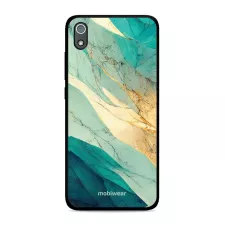 obrázek produktu Prémiový lesklý kryt Glossy na mobil Xiaomi Redmi 7A - G024G - Zlatavý a zelenkavý mramor