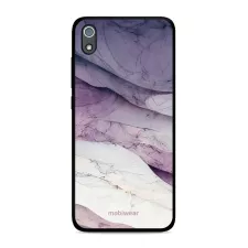 obrázek produktu Prémiový lesklý kryt Glossy na mobil Xiaomi Redmi 7A - G028G - Bílý a fialový mramor