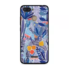 obrázek produktu Prémiový lesklý kryt Glossy na mobil Xiaomi Redmi 6 - G037G - Modrá květena