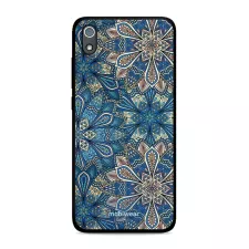 obrázek produktu Prémiový lesklý kryt Glossy na mobil Xiaomi Redmi 7A - G038G - Modré mandala květy