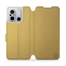 obrázek produktu Flip pouzdro na mobil Xiaomi Redmi 12C - C_GOS Gold&Gray