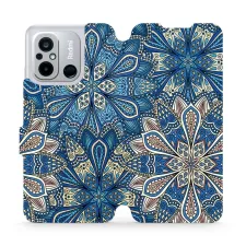 obrázek produktu Flip pouzdro na mobil Xiaomi Redmi 12C - V108P Modré mandala květy