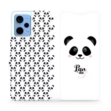 obrázek produktu Flip pouzdro na mobil Xiaomi Redmi Note 12 5G - M030P Panda Amálka