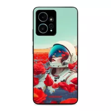 obrázek produktu Prémiový lesklý kryt Glossy na mobil Xiaomi Redmi Note 12 4G - G001G Astronautka v květech