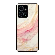 obrázek produktu Prémiový lesklý kryt Glossy na mobil Xiaomi Redmi Note 12 4G - G027G - Růžový a zlatavý mramor