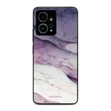 obrázek produktu Prémiový lesklý kryt Glossy na mobil Xiaomi Redmi Note 12 4G - G028G - Bílý a fialový mramor