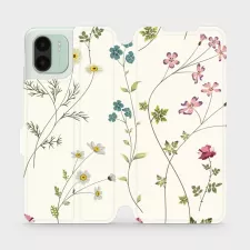 obrázek produktu Flip pouzdro na mobil Xiaomi Redmi A2 - MD03S Tenké rostlinky s květy