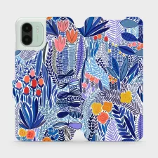 obrázek produktu Flip pouzdro na mobil Xiaomi Redmi A2 - MP03P Modrá květena