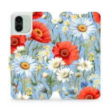 obrázek produktu Flip pouzdro na mobil Xiaomi Redmi A2 - VP44S Červené a bílé květy