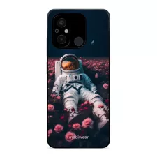 obrázek produktu Prémiový lesklý kryt Glossy na mobil Xiaomi Redmi 12C - G002G Astronaut v růžích