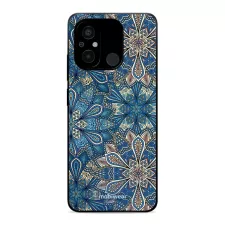 obrázek produktu Prémiový lesklý kryt Glossy na mobil Xiaomi Redmi 12C - G038G - Modré mandala květy