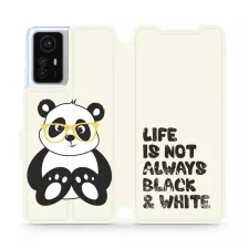 obrázek produktu Flip pouzdro na mobil Xiaomi Redmi Note 12S - M041S Panda - life is not