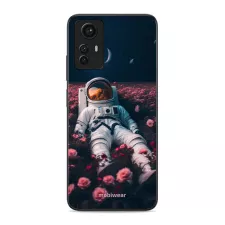 obrázek produktu Prémiový lesklý kryt Glossy na mobil Xiaomi Redmi Note 12S - G002G Astronaut v růžích