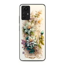 obrázek produktu Prémiový lesklý kryt Glossy na mobil Xiaomi Redmi Note 12S - G014G Krémové květy