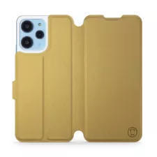 obrázek produktu Flip pouzdro na mobil Xiaomi Redmi 12 - C_GOS Gold&Gray