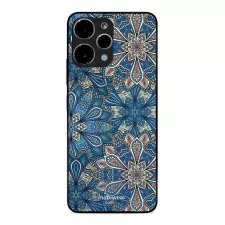 obrázek produktu Prémiový lesklý kryt Glossy na mobil Xiaomi Redmi 12 - G038G - Modré mandala květy