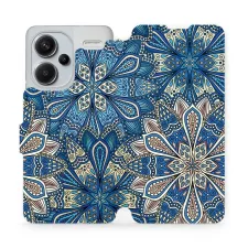 obrázek produktu Flip pouzdro na mobil Xiaomi Redmi Note 13 Pro Plus 5G - V108P Modré mandala květy