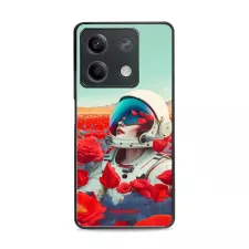 obrázek produktu Prémiový lesklý kryt Glossy na mobil Xiaomi Redmi Note 13 5G - G001G Astronautka v květech