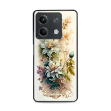 obrázek produktu Prémiový lesklý kryt Glossy na mobil Xiaomi Redmi Note 13 5G - G014G Krémové květy