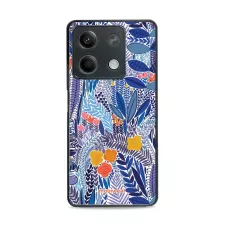 obrázek produktu Prémiový lesklý kryt Glossy na mobil Xiaomi Redmi Note 13 5G - G037G - Modrá květena