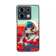 obrázek produktu Prémiový lesklý kryt Glossy na mobil Xiaomi Redmi Note 13 Pro 5G / Poco X6 5G - G001G Astronautka v květech