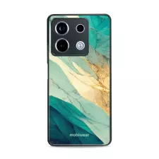 obrázek produktu Prémiový lesklý kryt Glossy na mobil Xiaomi Redmi Note 13 Pro 5G / Poco X6 5G - G024G - Zlatavý a zelenkavý mramor