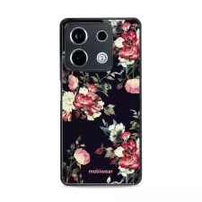 obrázek produktu Prémiový lesklý kryt Glossy na mobil Xiaomi Redmi Note 13 Pro 5G / Poco X6 5G - G040G - Růže na černé