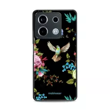 obrázek produktu Prémiový lesklý kryt Glossy na mobil Xiaomi Redmi Note 13 Pro 5G / Poco X6 5G - G041G - Ptáček a květy